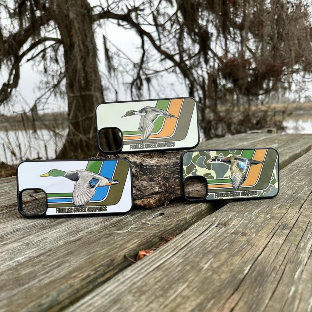 Old School Waterfowl iPhone Cases - Fiddler Creek Graphics Old School Waterfowl iPhone Cases - Fiddler Creek Graphics
